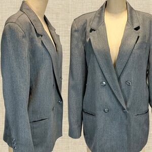 VINTAGE Liz Claiborne blazer suit jacket coat double breasted‎ tailored career